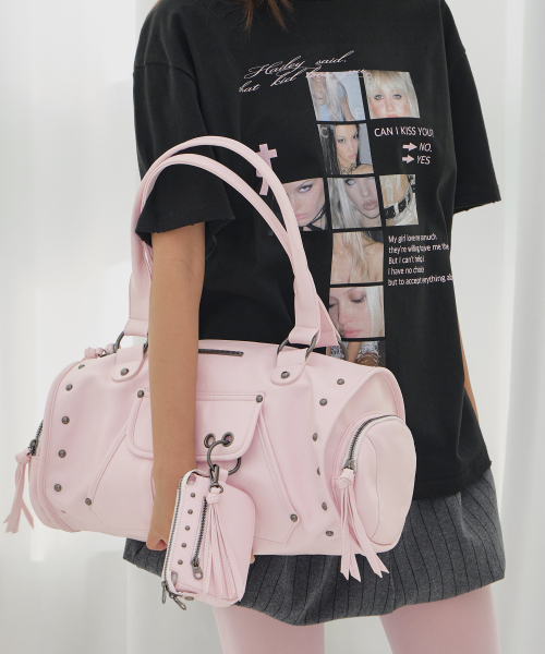 VEIL STUD BAG & WALLET (LIGHT PINK) F26QE981