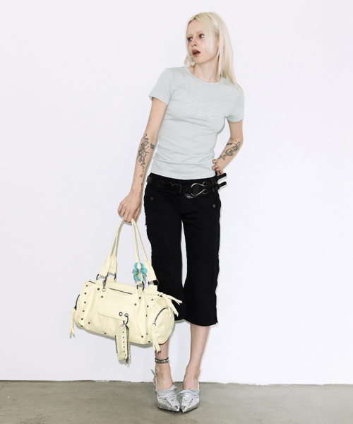VEIL STUD BAG & WALLET (LEMON) F26QE981