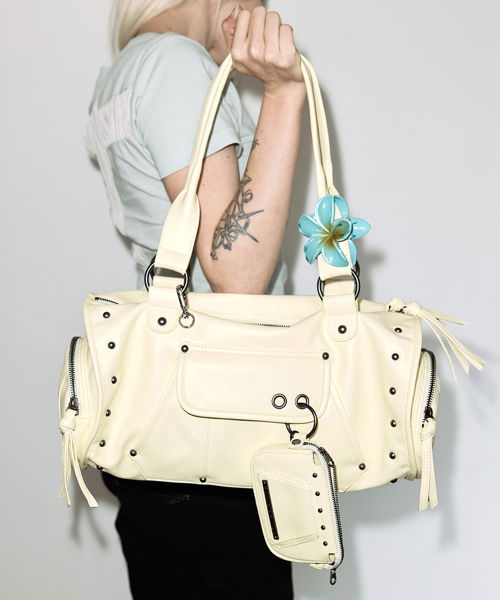 VEIL STUD BAG & WALLET (LEMON) F26QE981