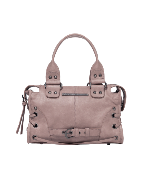 BELTED WASHING VEGAN LEATHER MINI BAG (BABY PINK) F26QE991