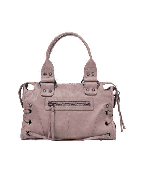 BELTED WASHING VEGAN LEATHER MINI BAG (BABY PINK) F26QE991