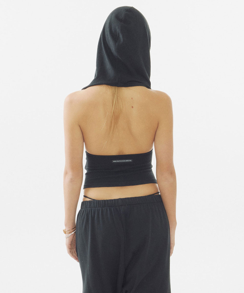 Classic Sleeveless Hoodie Black