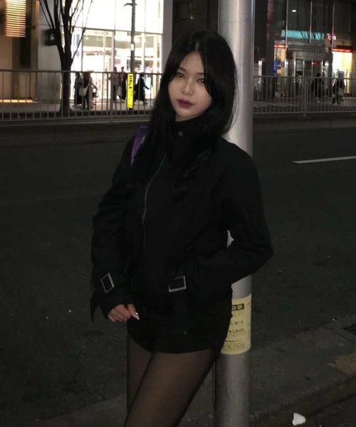 [리뉴얼] 하이넥 스탠다드 스트랩 비조 포인트 블루종 집업 자켓 [블랙]