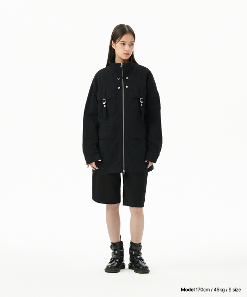 WASHED FIELD JACKET BLACK(MG2FFMB930A)