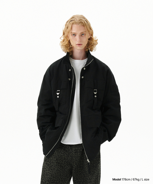 WASHED FIELD JACKET BLACK(MG2FFMB930A)