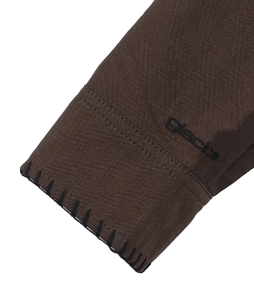 GS010 엣지 스티치드 시티보이 셔츠 (BROWN)