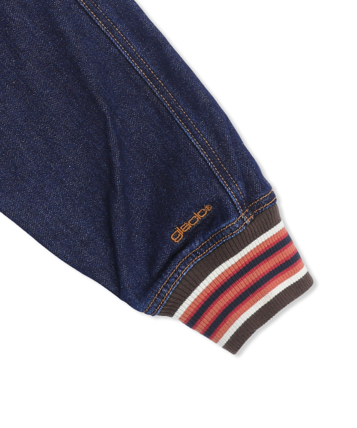 GJ105 컬러립 데님 블루종 자켓 (INDIGO)