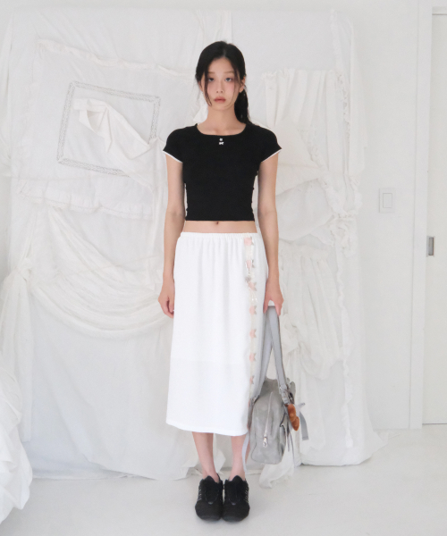 Kitten Crop Tee (Black)