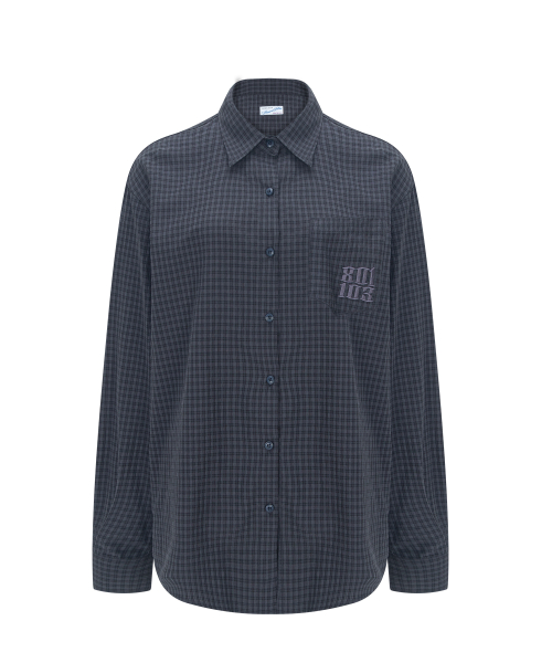Taryn Patch Check Shirt (Black)
