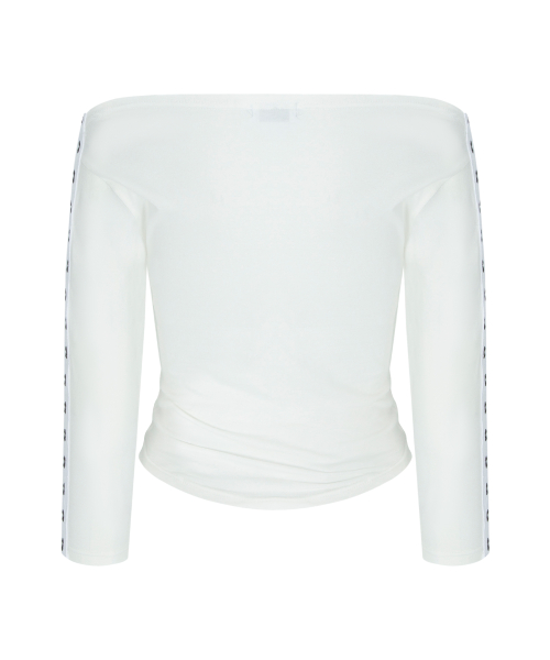 Lexi Hooked Shirring top (White)