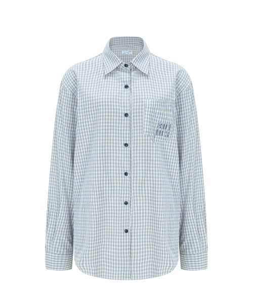 Taryn Patch Check Shirt (Yellow Green)