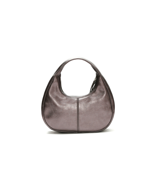 Mini Pebble Bag, PURPLE METAL