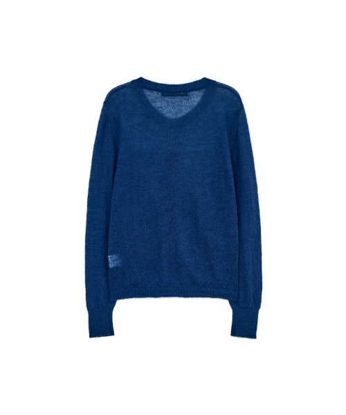 Mohair Sheer Cardigan, BLUE