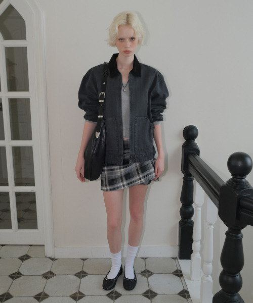 C WASHED WORK JACKET_NAVY