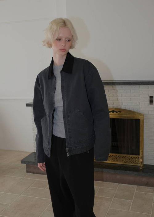 C WASHED WORK JACKET_NAVY