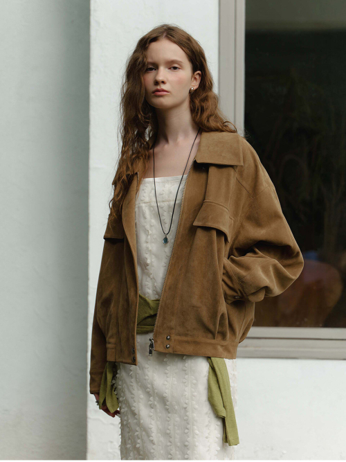Suede Bomber Jumper NEL6XM801_95