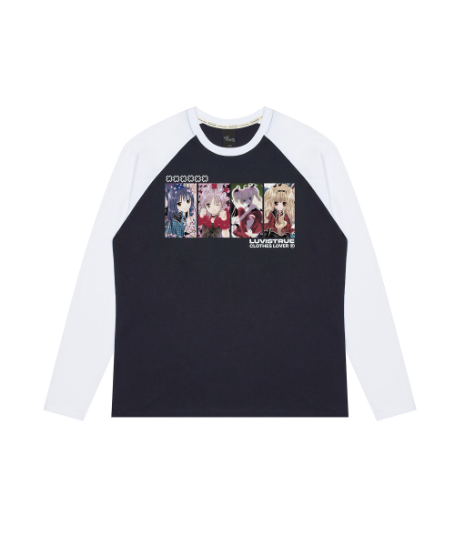 SHUGO CHARA RAGLAN TEE(NAVY)