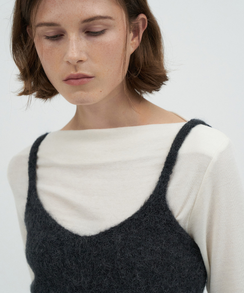 Alpaca Knit Bustier[LMBEAUKN287]-2color