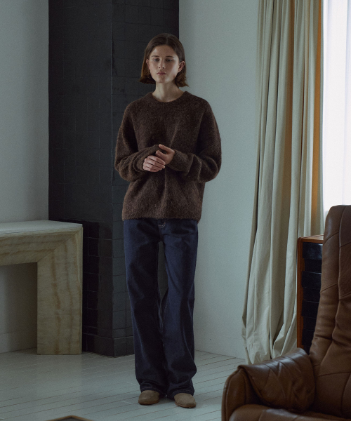 [기장선택]Nonfade Classic Straight Denim Pants[LMBFAU25DN015]-Midnight blue