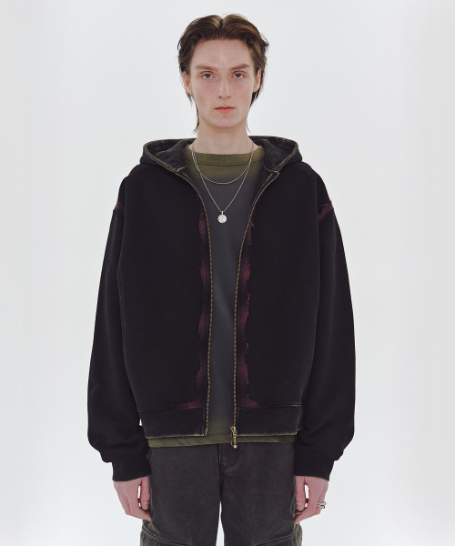 GYPSY HOOD ZIP UP (BLACK)