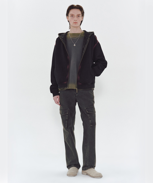 GYPSY HOOD ZIP UP (BLACK)