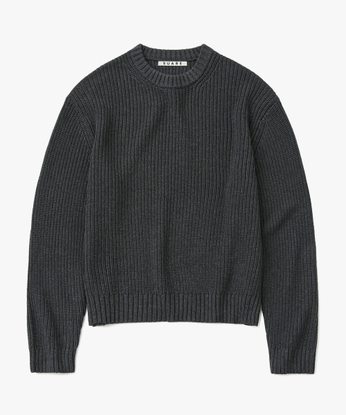 Washable Cropped Hacci Knit - 9 Color