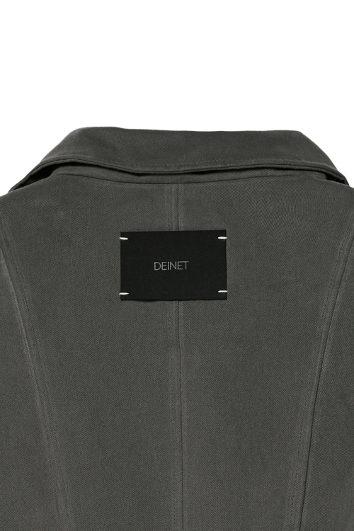 DEINET BELTED COTTON JACKET IN CHARCOAL