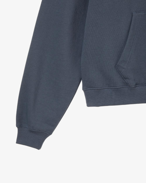 WEB LOGO LOOSED HOODIE [ASH BLUE]