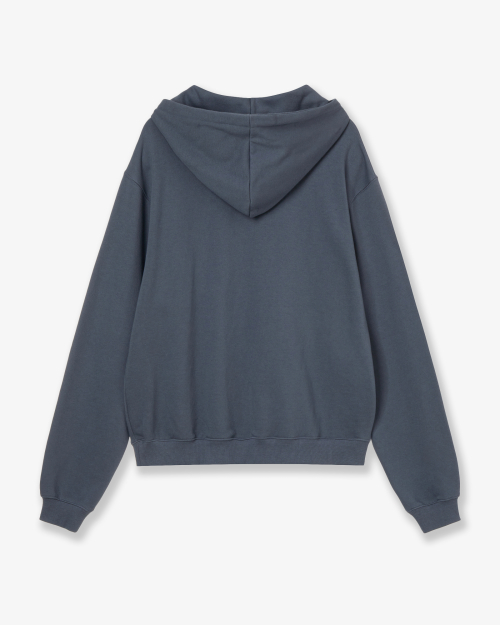 WEB LOGO LOOSED HOODIE [ASH BLUE]