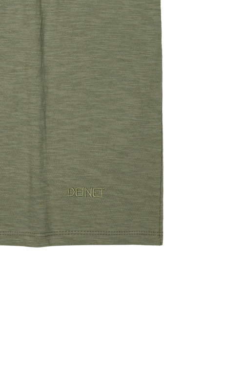 DEINET ESSENTIAL SLUB T-SHIRTS IN KHAKI