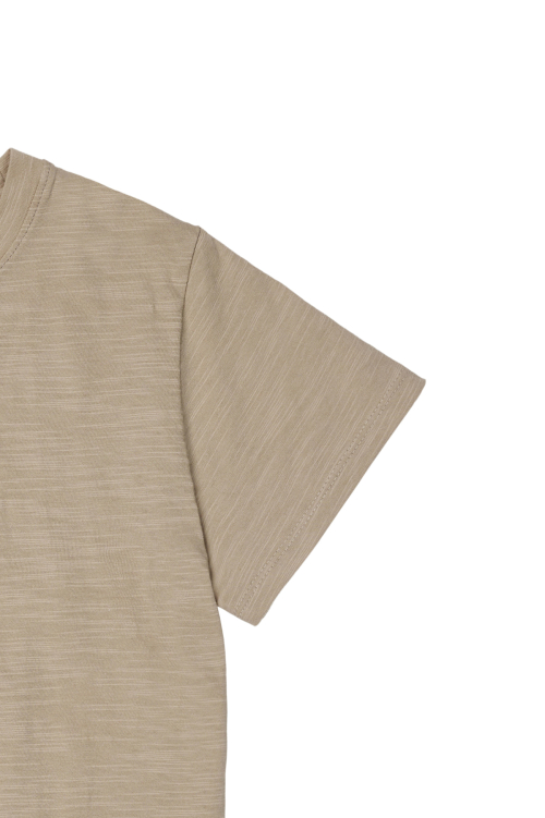 DEINET ESSENTIAL SLUB T-SHIRTS IN BEIGE