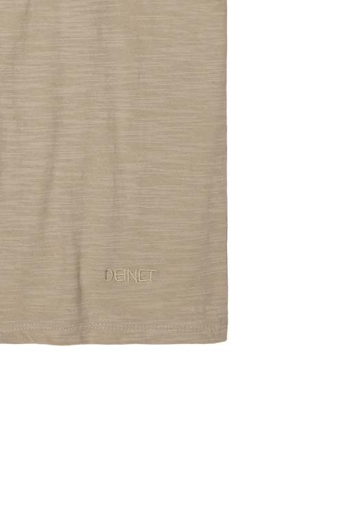 DEINET ESSENTIAL SLUB T-SHIRTS IN BEIGE