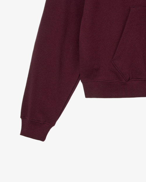 WEB LOGO LOOSED HOODIE [BURGUNDY]