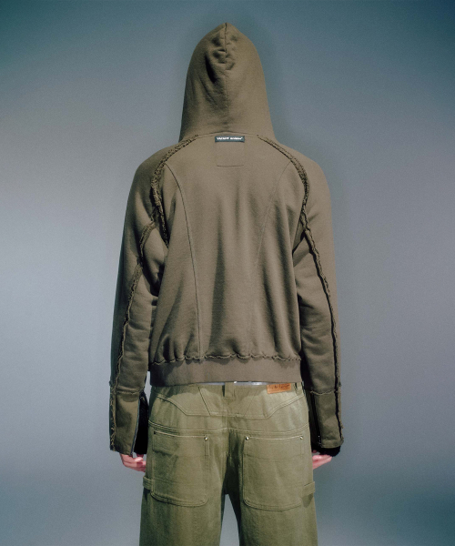 MEN HANK HOODIE ZIP-UP KHAKI