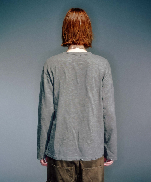 AXEL STUD LONG SLEEVE STUD LONG SLEEVE KHAKI