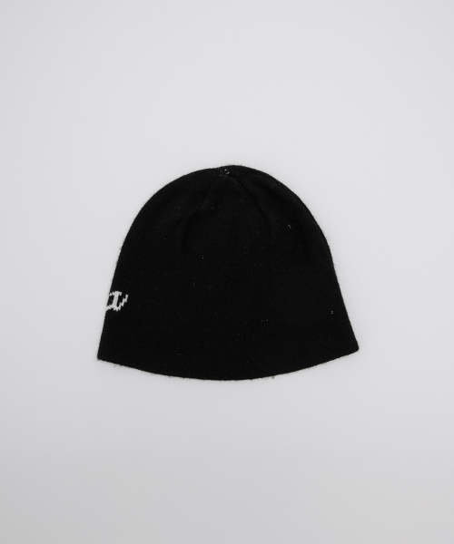 LOGO JAQUARD BEANIE BLACK