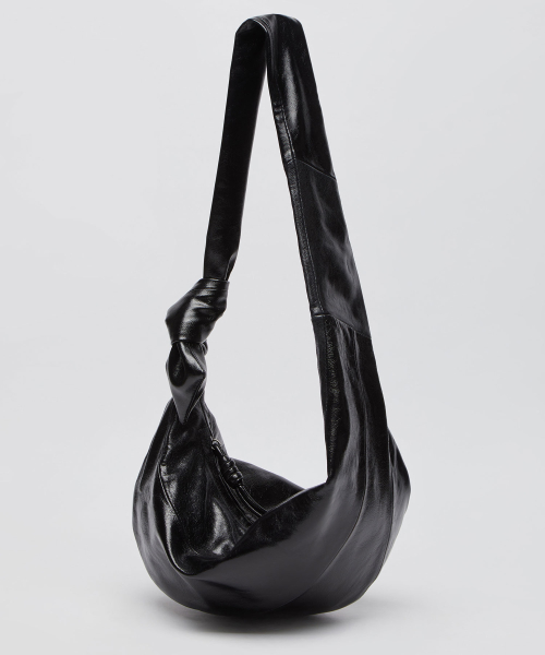 Fling messenger bag(Glossy crack black)_OVBAX26018GCB