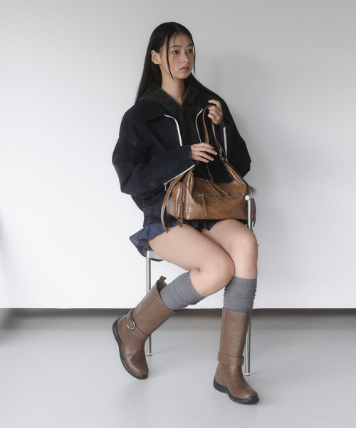 벨티지 미드 부츠 브라운