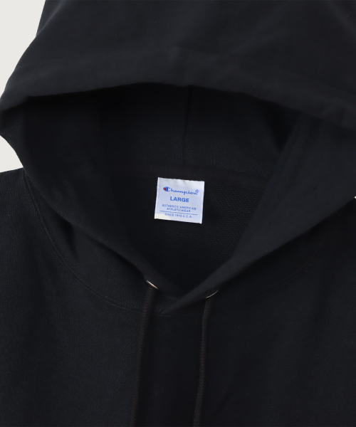 빅 C로고 오버핏 후드 티셔츠 Black