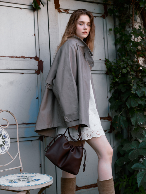 FLORIA shoulder cross bag_MOCHA