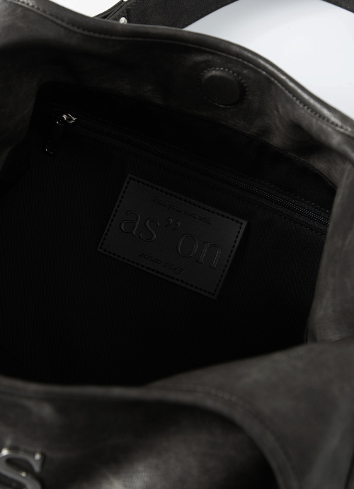 RICKY SHOULDER BAG / CRACK BROWN