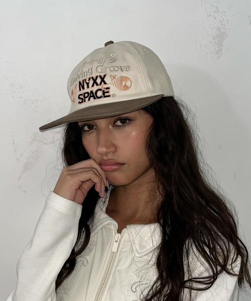 NYX SLOGAN BALL CAP BURGUNDY