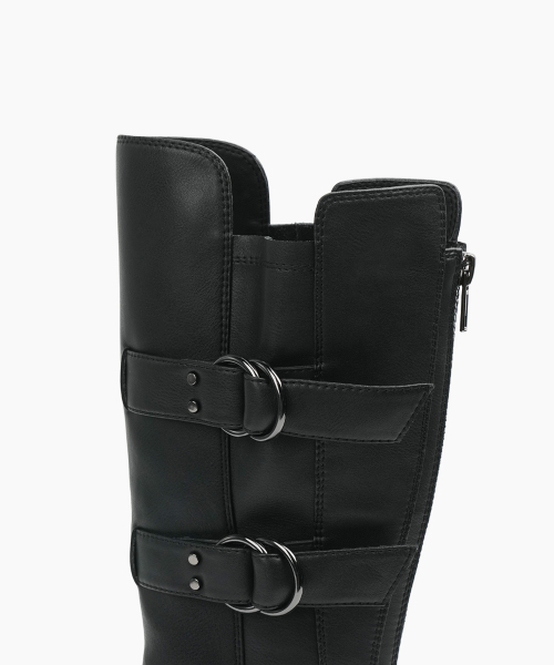 000 3-buckle biker boots