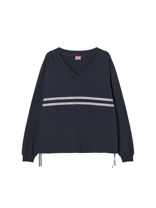 COZY V-NECK L/S NAVY