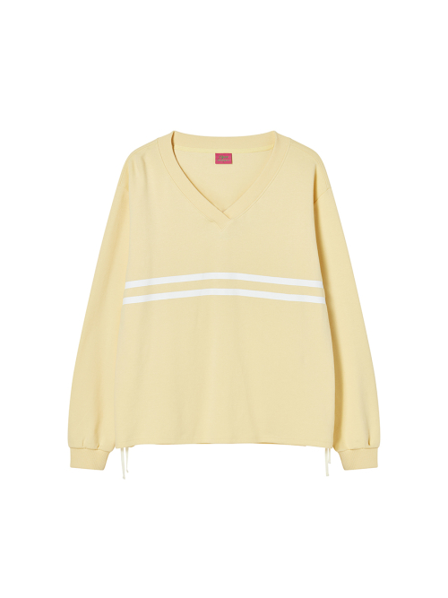 COZY V-NECK L/S YELLOW
