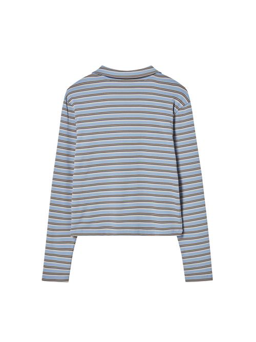 SLIM COLLAR L/S BLUE