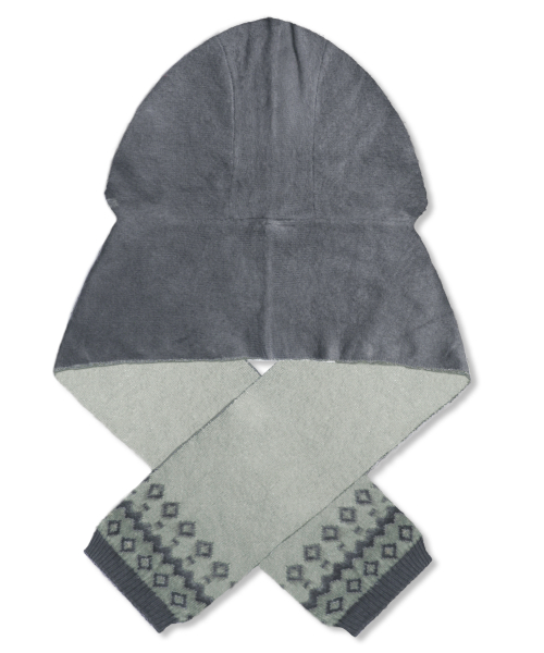 XTA104 노르딕 후드 머플러 (CHARCOAL)