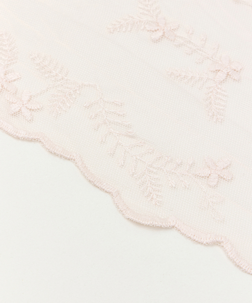 LACE SCARF BONNET-pink