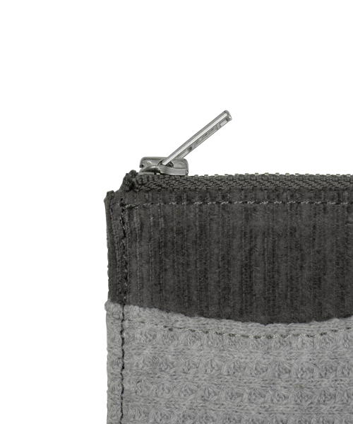 TCM waffle card wallet (charcoal)