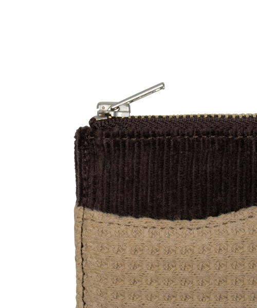 TCM waffle card wallet (brown)